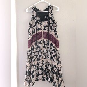 Loft bohemian Floral Sleeveless Dress size XS